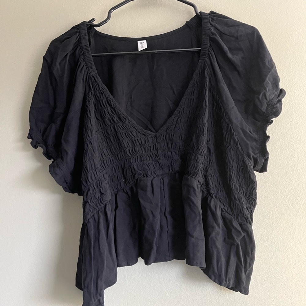 BP Ruffle Peplum Crop Top Size 2XL
